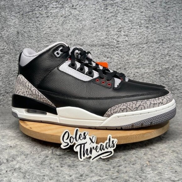 Air Jordan 3 Retro 'Black Cement 2024' Sizes Men Sneakers DN3707-010 - Picture 3 of 7